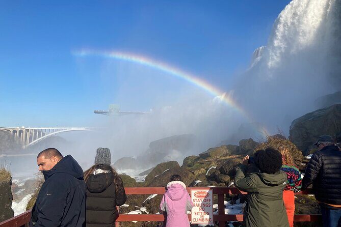 Canada/USA Incredible Wonder Tour of both sides of Niagara Falls - Stop 4: Journey Behind the Falls for Up-Close Views