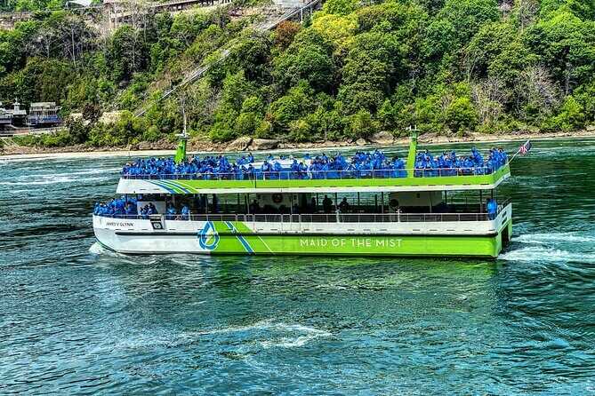 Daredevil Walking Tour with Maid of the Mist Boat Ride - Stop 1: Maid of the Mist close-up at Horseshoe Falls