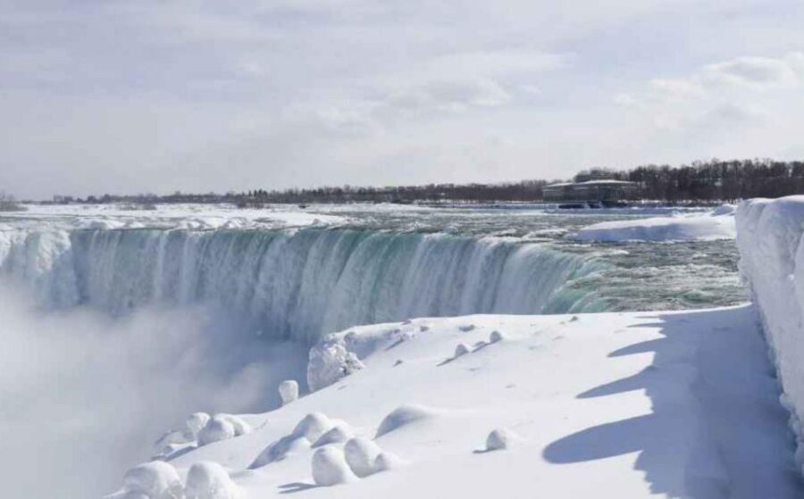From Toronto: Winter Wonder of Niagara Falls Tour - Niagara River Views on the Way: Whirlpool, Dufferin Island, and the Control Dam