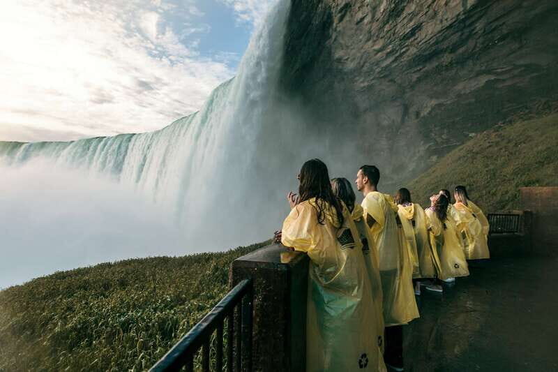 Niagara Falls: Boat Trip & Journey Behind the Falls Tour - The Niagara City Cruises Boat: Poncho On, 20 Minutes Near the Power