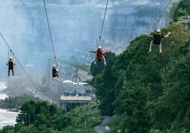 Niagara Falls, Canada: Early Bird Zip Line to The Falls - Crowds, Wait Times, and the Early Bird Reality