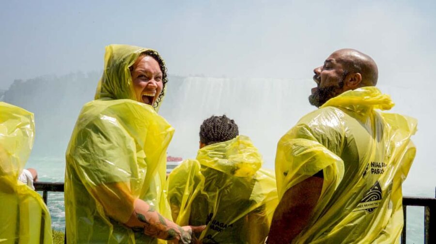 Niagara Falls Canada: Highlights Tour With Boat Cruise - Journey Behind the Falls: the bedrock-tunnel experience