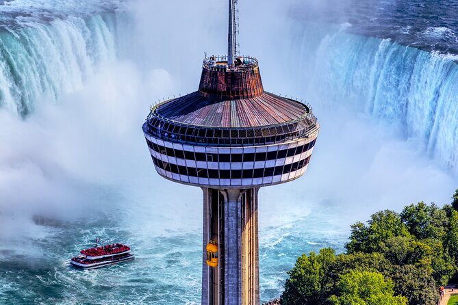 Niagara Falls Canada Tour from USA: Journey, Boat Cruise & Tower - Journey Behind the Falls: the wet-rock perspective that photos love