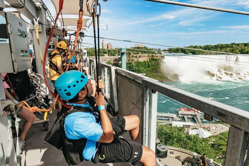 Niagara Falls, Canada: Zipline to The Falls - Safety and Comfort: Helmet, Harness, and the Calm-Down Factor