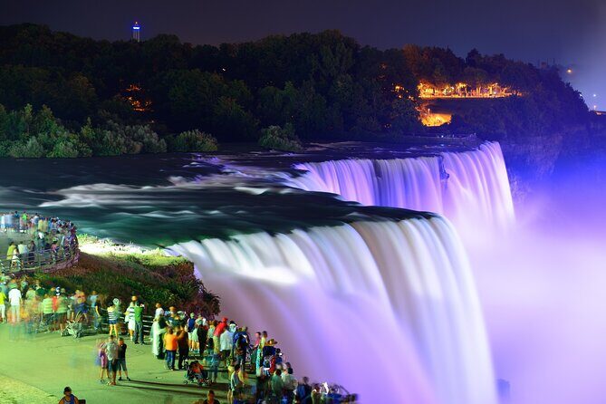 Niagara Falls Day and Night Combo plus Dinner & Fireworks - Observation Tower and Goat Island: Switching Viewpoints Without the Stress
