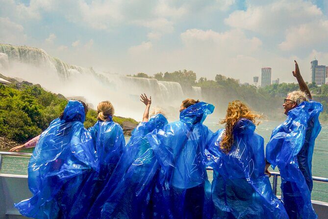 Niagara Falls Small Group Tour w/Helicopter and Maid of the Mist - Cave of the Winds: 175 feet down, steps from Bridal Veil Falls