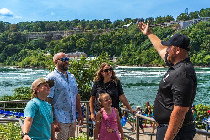 Niagara Falls USA & Canada Tour with Cave, Boat Ride & Skylon - Goat Island, Luna Island, and Terrapin Point: the best warm-up before you get soaked